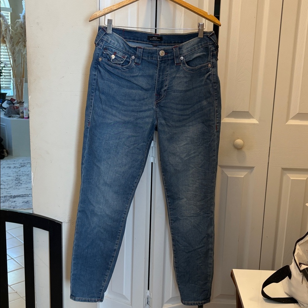 True Religion Halle High Rise Super Skinny Jeans, Size 31